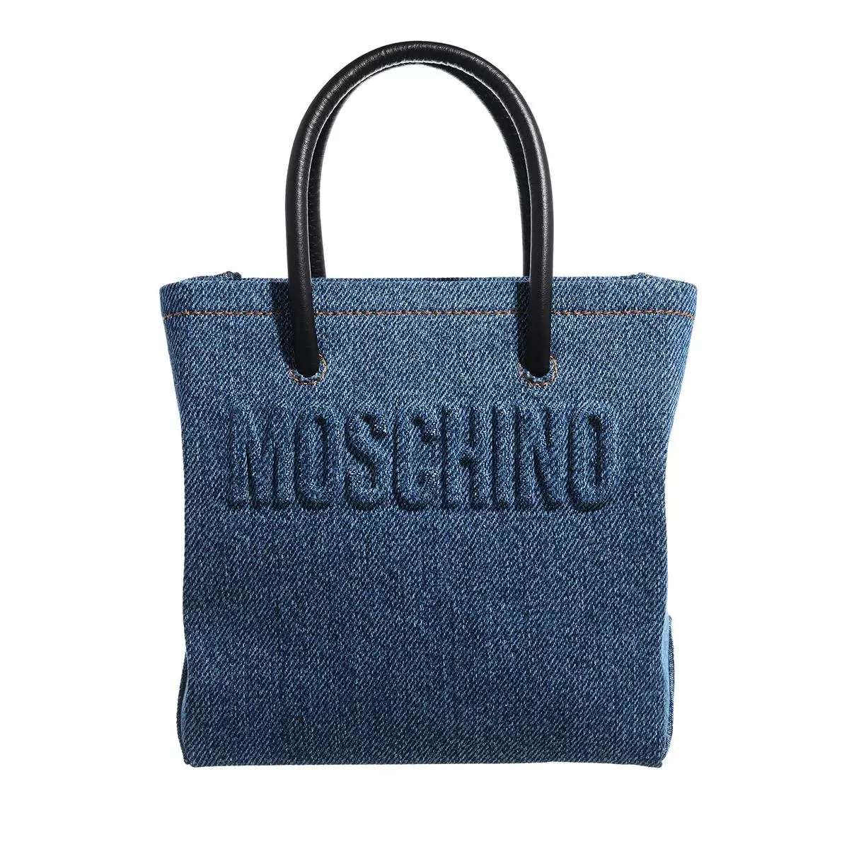   Moschino  Shopping Bag-Denim Fantasia Blu  Crossbody Bag 